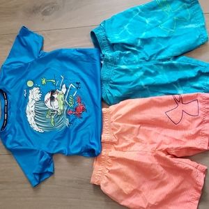 Under Armour boys swim trunks sz 5